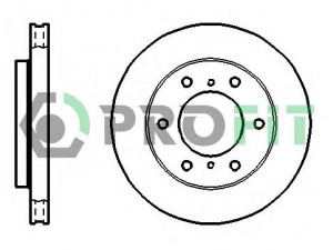 PROFIT 5010-1384 stabdžių diskas 
 Stabdžių sistema -> Diskinis stabdys -> Stabdžių diskas
MR407116, MR407289