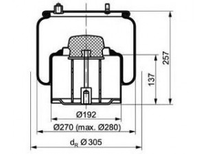 PE Automotive 084.234-11A dėklas, pneumatinė pakaba
1 141 525, 1 154 761