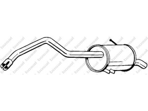BOSAL 278-699 galinis duslintuvas 
 Išmetimo sistema -> Duslintuvas
82.00.613.086