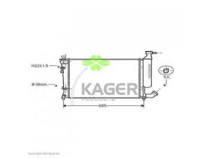 KAGER 31-0194 radiatorius, variklio aušinimas 
 Aušinimo sistema -> Radiatorius/alyvos aušintuvas -> Radiatorius/dalys
133046