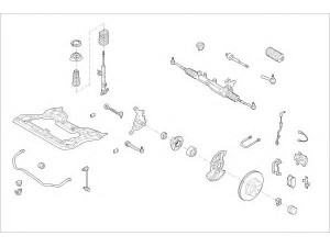 DELPHI MERC-18699-F rato pakaba 
 Ašies montavimas/vairavimo mechanizmas/ratai -> Prekių paieška pagal schemą