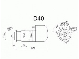 DELCO REMY 19024054 starteris 
 Elektros įranga -> Starterio sistema -> Starteris
110213, 110532, 42498708, 42498146