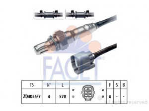 FACET 10.7742 lambda jutiklis 
 Variklis -> Variklio elektra
36531-PLD-003, 36531-PLD-013, 36532-PZA-E01