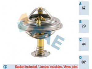 FAE 5307880 termostatas, aušinimo skystis 
 Aušinimo sistema -> Termostatas/tarpiklis -> Thermostat
004 203 39 75, 116 200 03 15