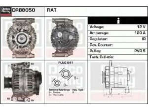 DELCO REMY DRB8050 kintamosios srovės generatorius 
 Elektros įranga -> Kint. sr. generatorius/dalys -> Kintamosios srovės generatorius
51734824