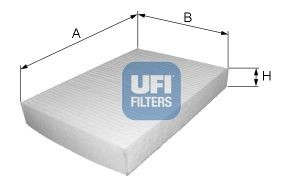 UFI 53.232.00 filtras, salono oras 
 Techninės priežiūros dalys -> Techninės priežiūros intervalai
08R79-ST3-600, JKX100010