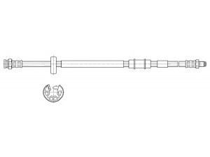 CEF 512432 stabdžių žarnelė 
 Stabdžių sistema -> Stabdžių žarnelės
46845598
