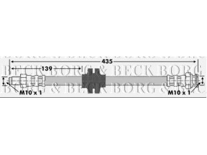 BORG & BECK BBH6720 stabdžių žarnelė 
 Stabdžių sistema -> Stabdžių žarnelės
0046454474, 46454474