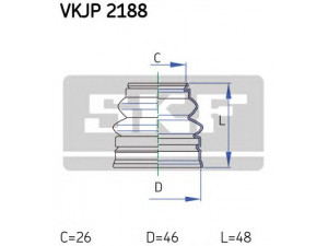 SKF VKJP 2188 gofruotoji membrana, vairavimas 
 Vairavimas -> Gofruotoji membrana/sandarinimai
2024110497, A 202 411 04 97