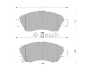 BOSCH 0 986 505 406 stabdžių trinkelių rinkinys, diskinis stabdys
06450-SEL-T00, 45022-S04-000, 45022-S04-010