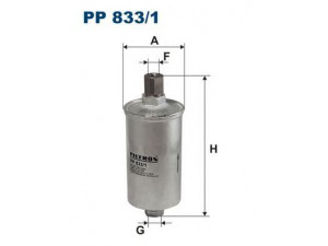 FILTRON PP833/1 kuro filtras 
 Techninės priežiūros dalys -> Papildomas remontas
7758886