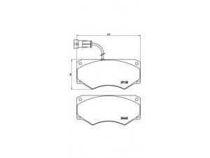 BREMBO P A6 016 stabdžių trinkelių rinkinys, diskinis stabdys 
 Techninės priežiūros dalys -> Papildomas remontas
1906430