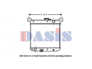 AKS DASIS 081300N radiatorius, variklio aušinimas 
 Aušinimo sistema -> Radiatorius/alyvos aušintuvas -> Radiatorius/dalys
4431625, 7500726, 7522726