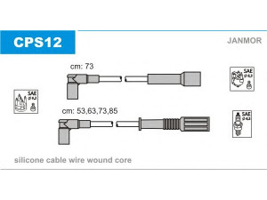 JANMOR CPS12 uždegimo laido komplektas 
 Kibirkšties / kaitinamasis uždegimas -> Uždegimo laidai/jungtys