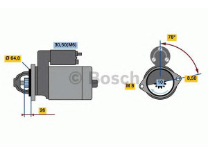 BOSCH 0 001 138 029 starteris 
 Elektros įranga -> Starterio sistema -> Starteris
1202203, 55570445, 55570445