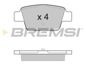 BREMSI BP2947 stabdžių trinkelių rinkinys, diskinis stabdys 
 Techninės priežiūros dalys -> Papildomas remontas
71769094, 77362271, 77362768, 77363518