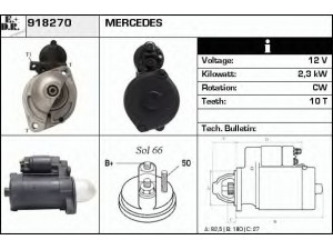 EDR 918270 starteris 
 Elektros įranga -> Starterio sistema -> Starteris