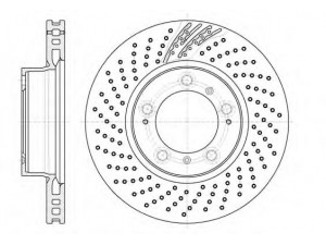 ROADHOUSE 61133.10 stabdžių diskas 
 Dviratė transporto priemonės -> Stabdžių sistema -> Stabdžių diskai / priedai
99635140600, 99635140601, 99635140602