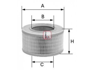 SOFIMA S 2040 A oro filtras 
 Filtrai -> Oro filtras
1444-K3, 0464504, 7700711477, 7700721968