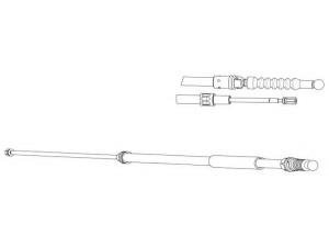 CEF VW02199 trosas, stovėjimo stabdys 
 Stabdžių sistema -> Valdymo svirtys/trosai
1K0609721AA, 1K0609721BB, 1K0609721AA