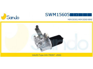 SANDO SWM15605.1 valytuvo variklis 
 Priekinio stiklo valymo sistema -> Varikliukas, priekinio stiklo valytuvai
0058209642, A0058209642