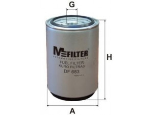 MFILTER DF 683 kuro filtras 
 Techninės priežiūros dalys -> Papildomas remontas
1296851, 51125030066, 375 477 00 02