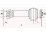 SPIDAN 28006 šarnyrinis velenas, ašies pavara 
 Ašies pavara -> Kardaninis velenas, visas -> Kardaninis velenas
130005, ML130005