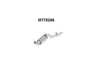 VENEPORTE MT75206 galinis duslintuvas 
 Išmetimo sistema -> Duslintuvas
MB179948, MB313671, MB577361