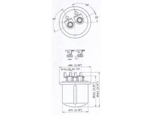 SOFIMA S 1620 B kuro filtras
25176274, 16010-SK7-A60, 16010-SK7-A61