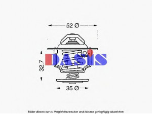 AKS DASIS 751946N termostatas, aušinimo skystis 
 Aušinimo sistema -> Termostatas/tarpiklis -> Thermostat