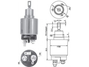 MAGNETI MARELLI 940113050537 solenoidinis jungiklis, starteris