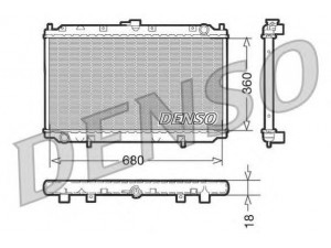 DENSO DRM46011 radiatorius, variklio aušinimas 
 Aušinimo sistema -> Radiatorius/alyvos aušintuvas -> Radiatorius/dalys
214102F000