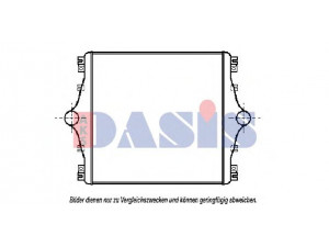 AKS DASIS 407070N tarpinis suslėgto oro aušintuvas, kompresorius 
 Variklis -> Oro tiekimas -> Įkrovos agregatas (turbo/superįkrova) -> Tarpinis suslėgto oro aušintuvas
41016520, 93160530, 93160630