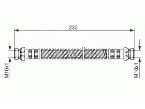 BOSCH 1 987 476 019 stabdžių žarnelė 
 Stabdžių sistema -> Stabdžių žarnelės
58738 1C000
