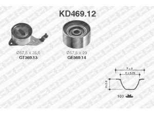 SNR KD469.12 paskirstymo diržo komplektas 
 Techninės priežiūros dalys -> Papildomas remontas
13503-63011, 13505-74011