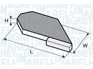 MAGNETI MARELLI 350203062680 filtras, salono oras 
 Šildymas / vėdinimas -> Oro filtras, keleivio vieta
77 01 055 110, 7701055110, 82 01 108 877