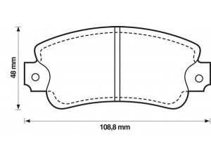 BENDIX 571307B stabdžių trinkelių rinkinys, diskinis stabdys 
 Techninės priežiūros dalys -> Papildomas remontas
0060749867, 0060750464, 0060750780