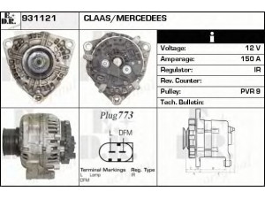 EDR 931121 kintamosios srovės generatorius
00903320