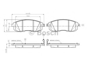 BOSCH 0 986 TB3 140 stabdžių trinkelių rinkinys, diskinis stabdys 
 Techninės priežiūros dalys -> Papildomas remontas
D10601FE0A, D10601KA1A, D1060EM10A