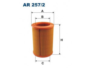 FILTRON AR257/2 oro filtras 
 Techninės priežiūros dalys -> Techninės priežiūros intervalai
7700858930, PC1128, PC621, EL3469