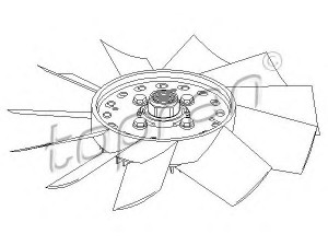 TOPRAN 109 604 sankaba, radiatoriaus ventiliatorius 
 Aušinimo sistema -> Radiatoriaus ventiliatorius
074 121 302, 074 121 302A, 074 121 302B