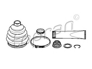 TOPRAN 104 018 gofruotoji membrana, kardaninis velenas 
 Ratų pavara -> Gofruotoji membrana
6N0 498 203, 6N0 498 203