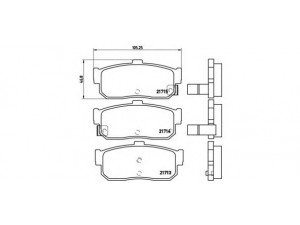 BREMBO P 56 029 stabdžių trinkelių rinkinys, diskinis stabdys 
 Techninės priežiūros dalys -> Papildomas remontas
0024201520, 0054200220, A0024201520