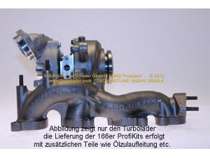 SCHLÜTTER TURBOLADER 166-09345 kompresorius, įkrovimo sistema 
 Išmetimo sistema -> Turbokompresorius