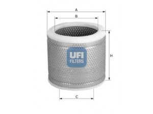 UFI 27.062.00 oro filtras 
 Techninės priežiūros dalys -> Techninės priežiūros intervalai
1444-J6, 5012647, 1445-93
