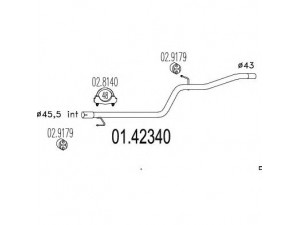 MTS 01.42340 išleidimo kolektorius 
 Išmetimo sistema -> Išmetimo vamzdžiai
X RIPAR.CATAL.