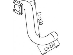 DINEX 49169 išleidimo kolektorius 
 Išmetimo sistema -> Išmetimo vamzdžiai
81.15204.5461