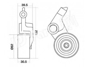 IPS Parts ITB-6242 įtempiklis, paskirstymo diržas 
 Diržinė pavara -> Paskirstymo diržas/komplektas -> Dirželio įtempiklis (įtempimo blokas)
13505-27010, 1350527010F