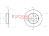 METZGER 6110192 stabdžių diskas 
 Dviratė transporto priemonės -> Stabdžių sistema -> Stabdžių diskai / priedai
569116, 93176548
