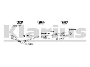 KLARIUS 361565U išmetimo sistema 
 Išmetimo sistema -> Išmetimo sistema, visa